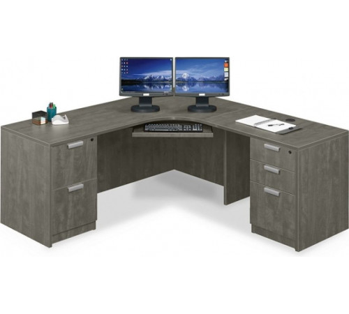 Современный угловой L‑образный стол