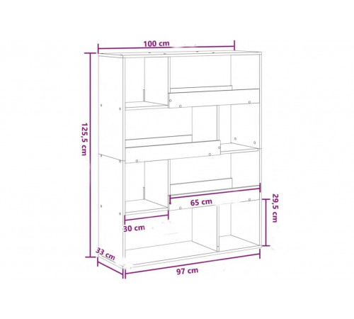 Стеллаж MSM — стильный открытый стеллаж для дома или офиса