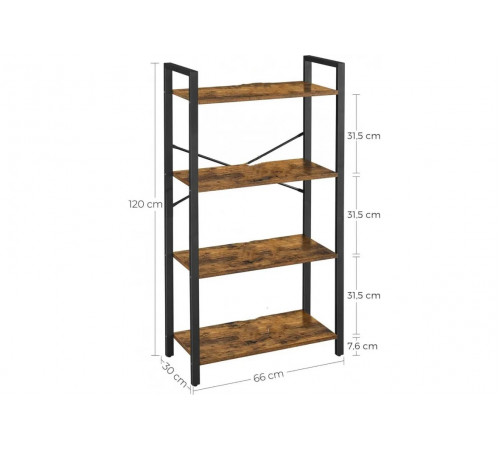 Стеллаж MSM-LLS60BX — открытый лофт-стеллаж для организации пространства.