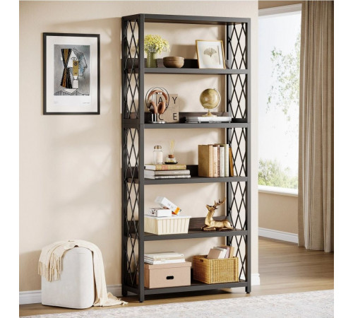 Стеллаж 5-ярусный с открытыми полками, 172×80×30 см