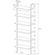 Настенный стеллаж 6-полочный Itxel — высота 244 см, ширина 73 см.