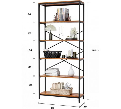 Стеллаж 5 ярусов MSM — стиль и функциональность