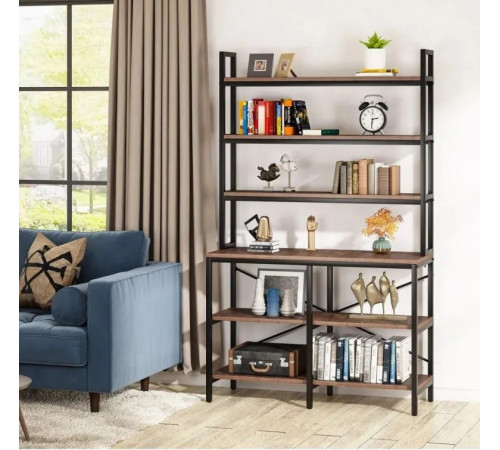 Стеллаж 6-ярусный Etagere, 180×100×35 см — стиль и функциональность.