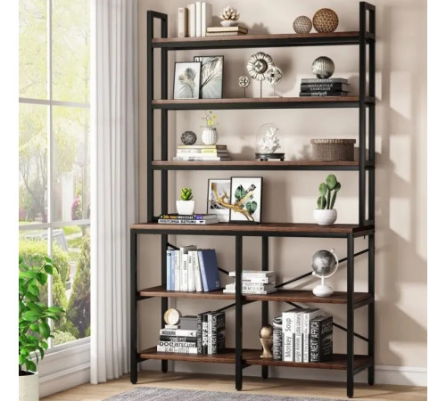 Стеллаж 6-ярусный Etagere, 180×100×35 см — стиль и функциональность.
