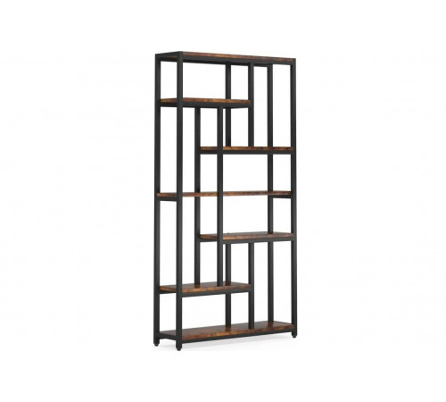Стеллаж 7-ярусный с открытыми полками, 200×100×30 см