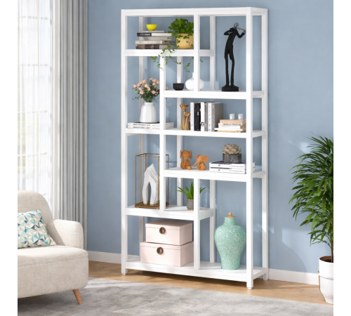 Стеллаж 7-ярусный с открытыми полками, 200×100×30 см