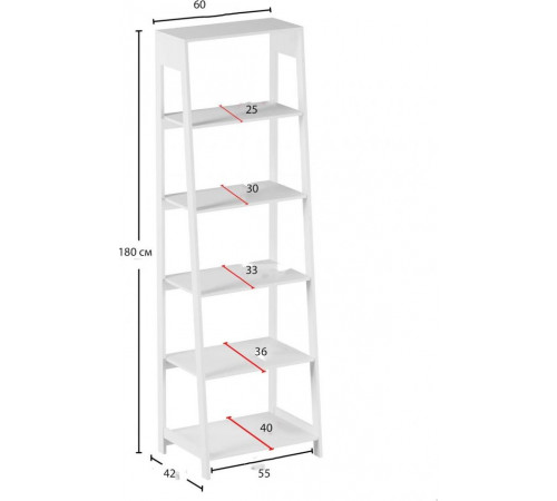 Стеллаж Arjet 5-ярусный - 180×60×42 см.