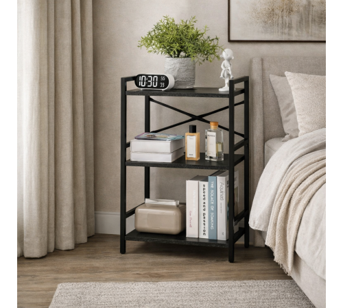 Стеллаж DeAvis с 3 полками — 70×44×30 см, лофт-стиль.