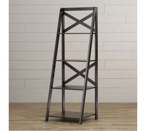 Стеллаж Derrik Ladder — 4 яруса, открытые полки, 142×50×45 см.