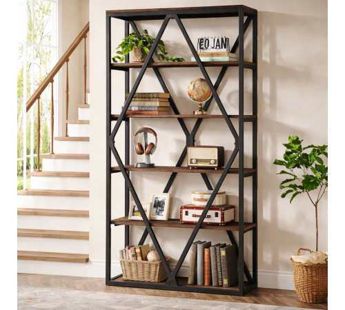 Стелаж 6-ярусний Etagere 12 MSM — місткий та елегантний стелаж у стилі лофт