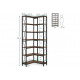 Кутовий 7-ярусний стелаж Etagere 13 — економія простору зі стилем