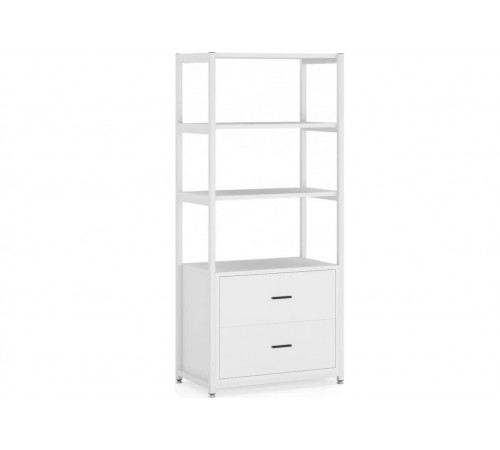 Стеллаж Etagere 4-ярусный с 2 ящиками, белый