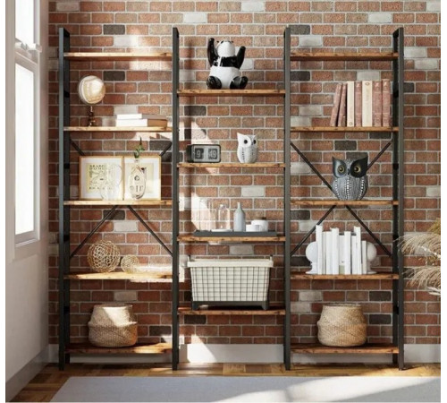 Стелаж Etagere 8 — 17 відкритих полиць, 176×176×30 см
