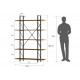 Стеллаж Etagere – 5 открытых ярусов, цветные варианты.