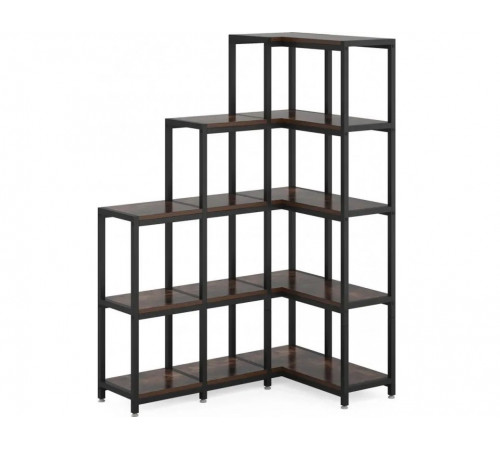 Стеллаж угловой 5-ярусный — открытый стеллаж для дома или офиса