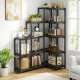 Стеллаж угловой 5-ярусный — открытый стеллаж для дома или офиса