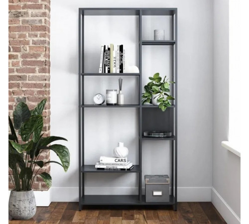 Стеллаж Gioia — 185×80×40 см, светлый/темный