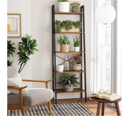 Стеллаж Jabari - 5-ярусная лестница с Х-дугами