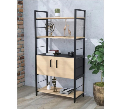 Стелаж L‑155 з дверцятами — 70×155×37.5 см