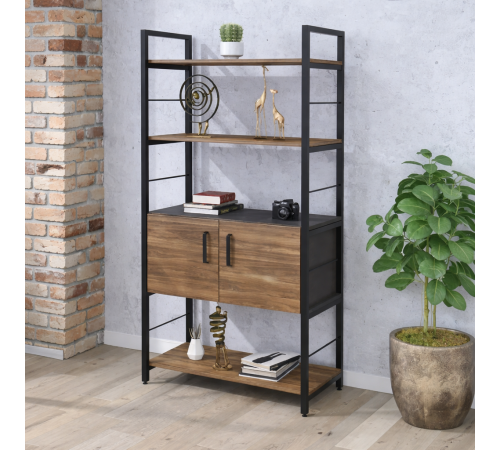 Стелаж L‑155 з дверцятами — 70×155×37.5 см