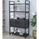 Стелаж L‑155 з дверцятами — 70×155×37.5 см