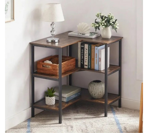 Стеллаж Lekendrick – угловой, 3-ярусный (75×60×70 см)