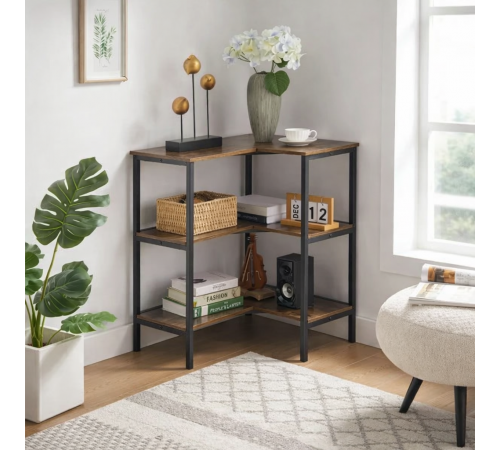 Стеллаж Lekendrick – угловой, 3-ярусный (75×60×70 см)