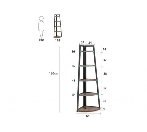 Стеллаж MSMLOFT — LOFT-стеллаж для дома или офиса