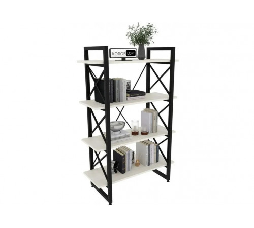 Стеллаж Loft на 4 полочки — 1370×900×400 мм для дома и офиса.