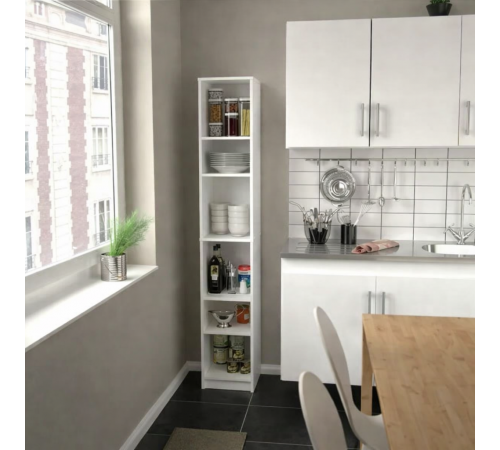 Стелаж Redr 8 — вузький стильний стелаж 180×30×30 см