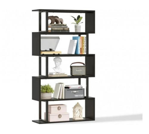 Стеллаж Z-формы 180×80×30 см – стильный LOFT-элемент для дома.