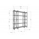Стеллаж Айсберг Лофт 160×182 см — черный/белый