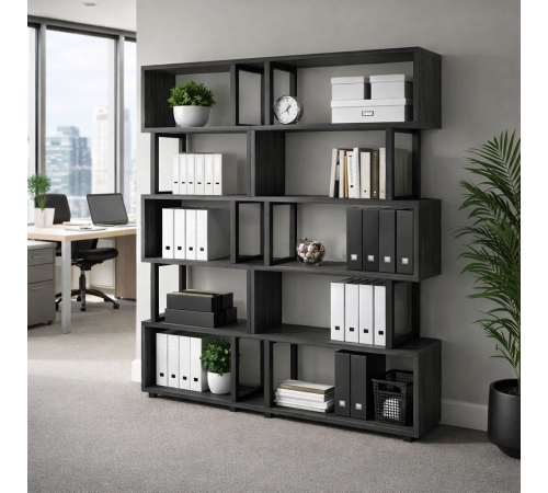 Стеллаж Айсберг 180×190 см — черный/графит