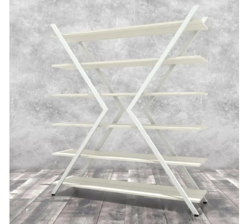 Стеллаж Айсберг Лофт ИКС — белый/дуб сонома