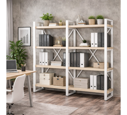 Стелаж Айсберг Х4 Лофт 120×102 см 