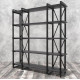 Стеллаж Айсберг Лофт 160×182 см — черный/графит