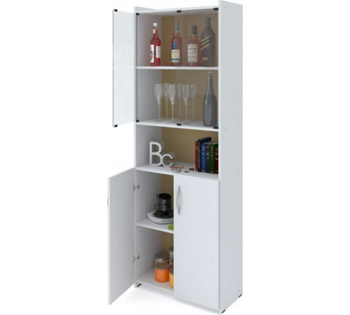 Стелаж Амфора — фасад з дверцятами та відкриті полиці, 180×60×32 см