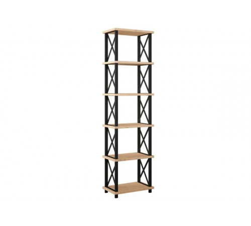Стеллаж Ангара – 182×50×30 см, металлический каркас и ДСП.