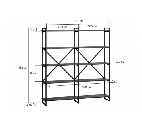 Стеллаж Мальборк 160