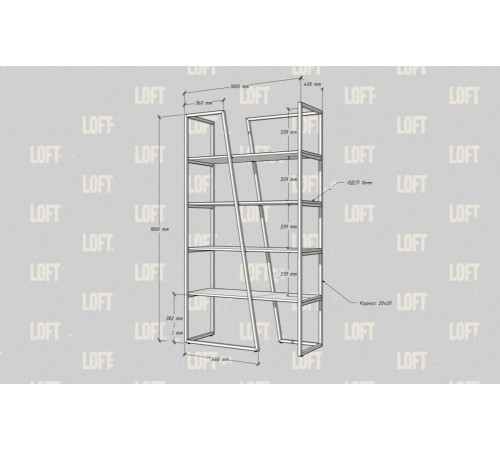Стеллаж «Парина» MSM – сочетание стиля лофт и функциональности