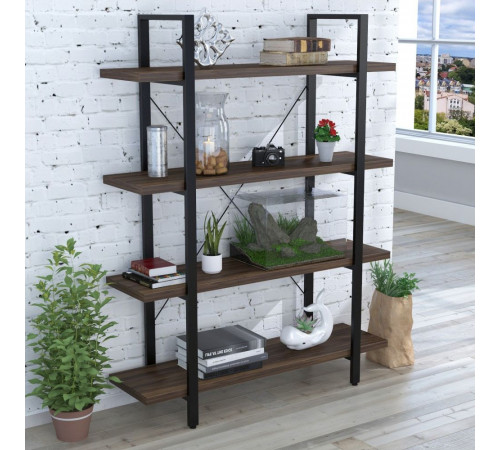 Стеллаж Сингл-4-120 MSMLOFT – стильный стеллаж в стиле лофт