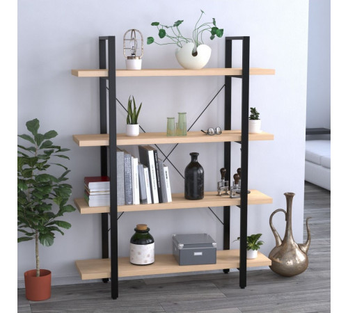 Стеллаж Сингл-4-120 MSMLOFT – стильный стеллаж в стиле лофт