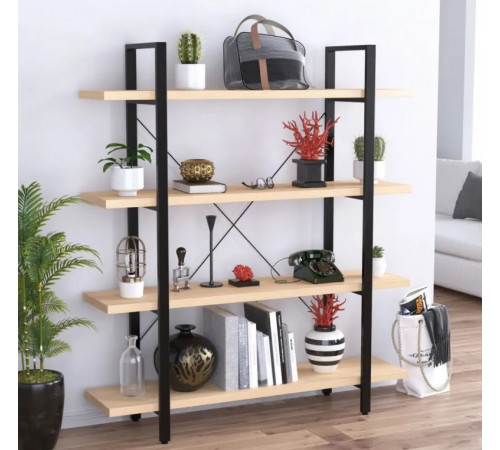 Стеллаж Сингл-4-135 MSMLOFT – прочный и стильный стеллаж в стиле лофт