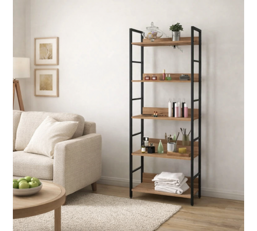 Стеллаж высокий WOLTU – стильный лофт стеллаж с прочным каркасом