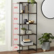 Стеллаж MSMLOFT для дома в стиле Loft — 5 полок.