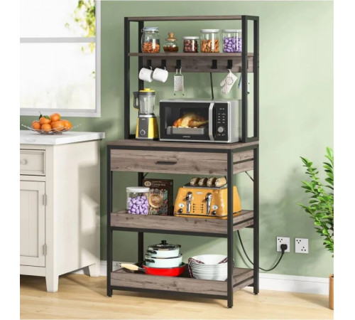 Стелаж 5-ярусний з ящиком та полицями — надійний органайзер