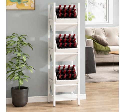 Стеллаж для напитков JW0237 - 130×36×30 см, 3 полки