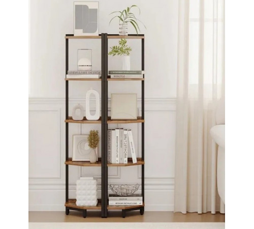 Стеллаж для хранения вещей – 5 полок, металлический каркас 135×30×30 см