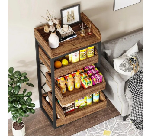 Стеллаж с 5 ящиками для фруктов и овощей – компактная организация пространства