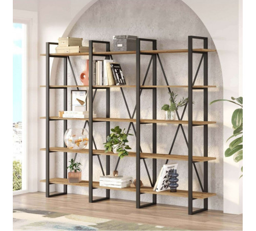 Стеллаж Хана Хоум – металл + ДСП (каркас 20×40 мм) в LOFT стиле